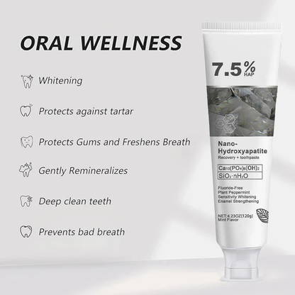 🔥Ends Tonight: Get 60% OFF Before It’s Gone!🎁Fluoride-Free Hydroxyapatite Toothpaste – Gentle Whitening & Enamel Strength for Sensitive Teeth