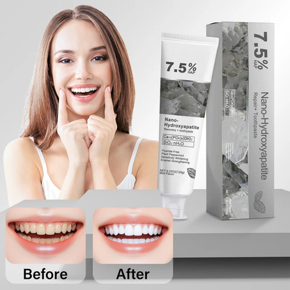 🔥Ends Tonight: Get 60% OFF Before It’s Gone!🎁Fluoride-Free Hydroxyapatite Toothpaste – Gentle Whitening & Enamel Strength for Sensitive Teeth