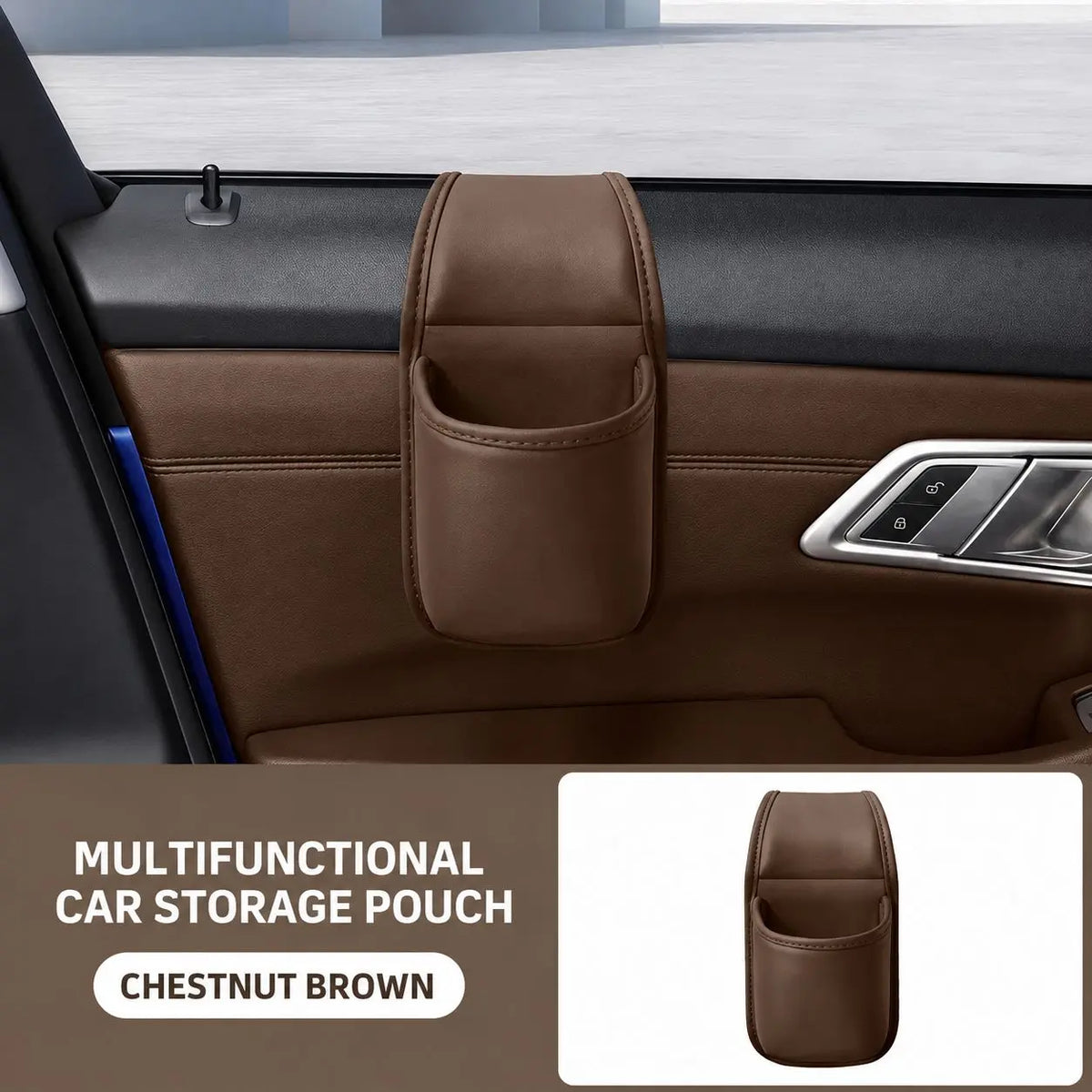👜Leather Door Side Organizer For Phones, Keys & Everyday Essentials📱